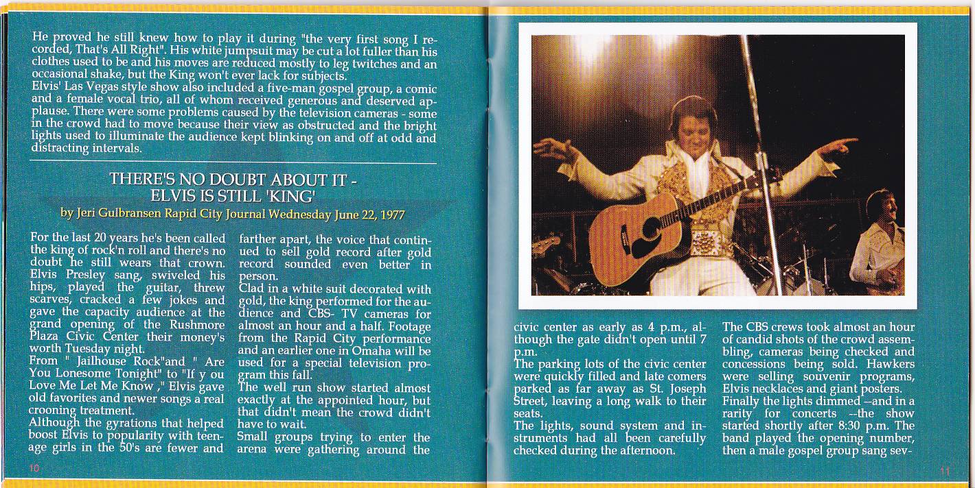 Elvis Presley The CBS Recordings : Booklet 6
